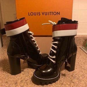 Louis Vuitton Patent Calfskin Star Trail AnkleBoot